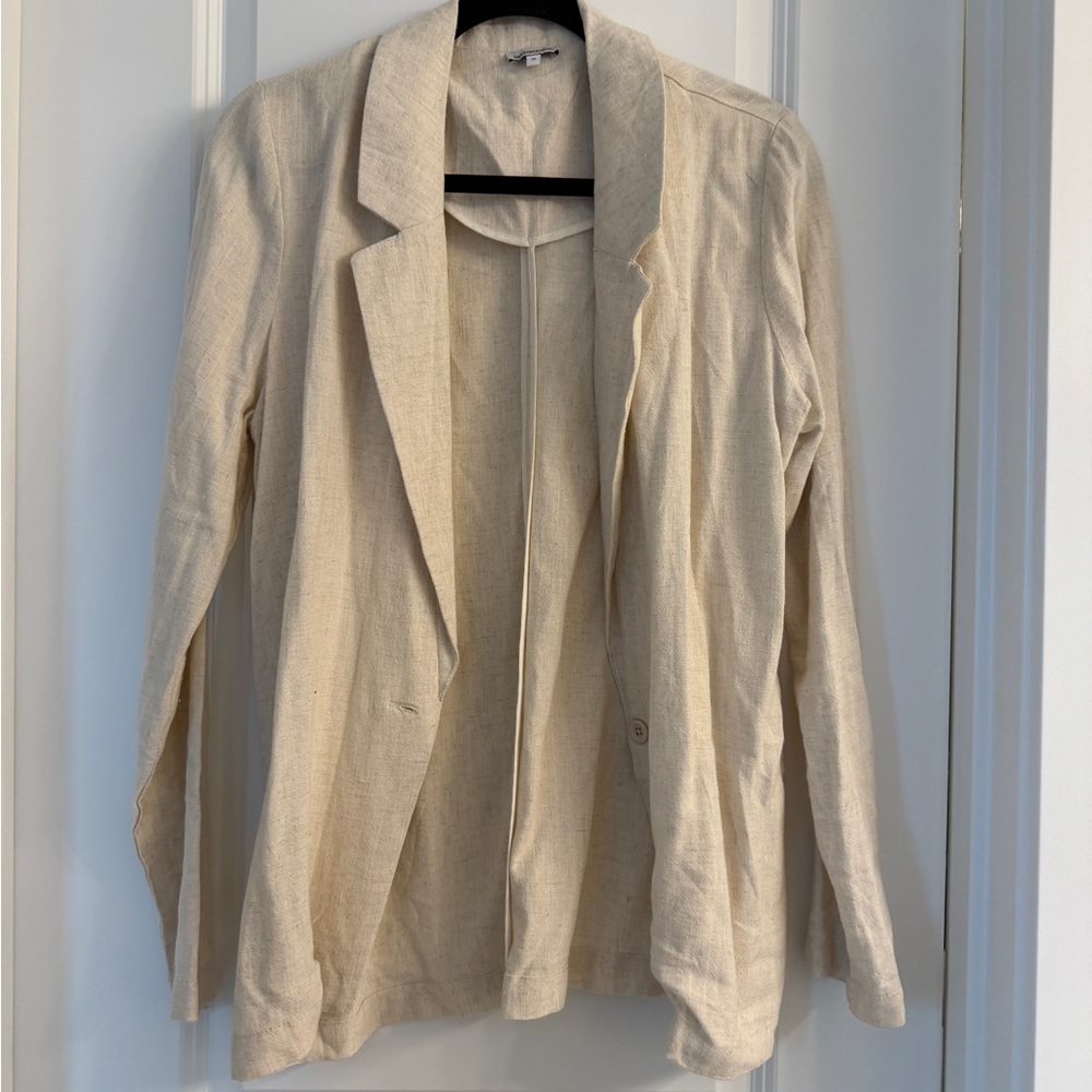 Linen Blend Blazer  Women's Blazer